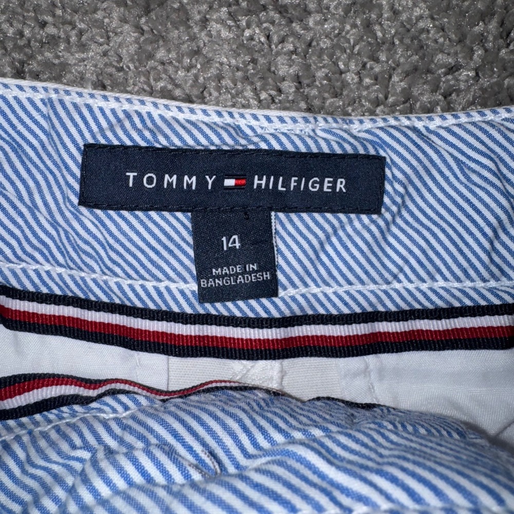 Tommy Hilfiger Chino Pants Boys Straight Leg Stretch White 14 NEW - Picture 3 of 8